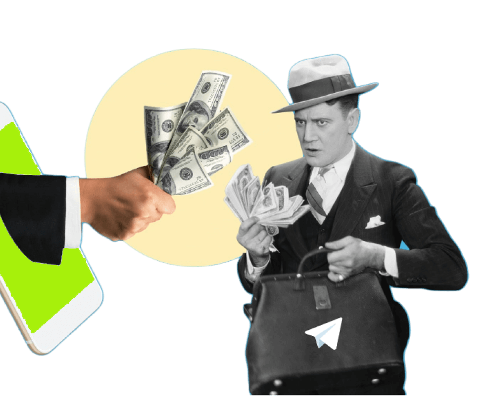 большой заработок на телеграмме